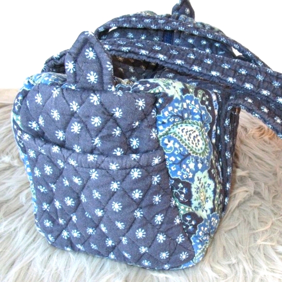 Vera Bradley Navy Floral Shoulder Bag - Picture 2 of 10